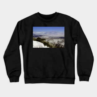 Cloud on the mountainside Crewneck Sweatshirt